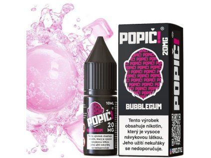 E-liquid POPIČ! Salt Bubblegum 10 ml 20 mg