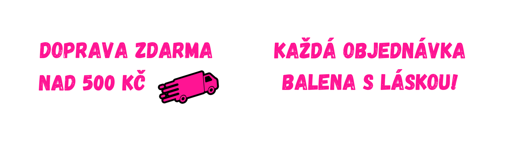 doprava zdarma nad 500 kč