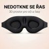 Maska na spaní s prostorem pro řasy