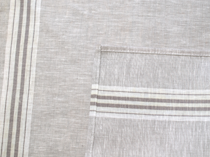 Glosa šedá - lněná utěrka