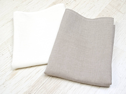 Lněná utěrka polobělená - SS0095