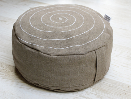 Meditační pohankový sedák Spirála 14 cm - PP0014