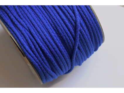Bavlněná šňůra s jádrem - modrá (517) - VM0012