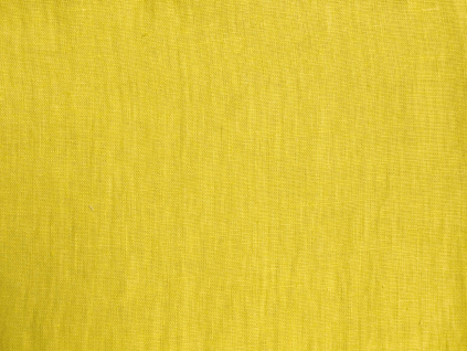 VZOREK - Lněná látka citrónová měkčená - LIX005_01