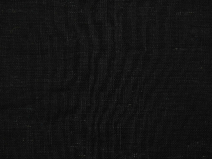 Lněná látka měkčená černá 245g/m2 - CNX028
