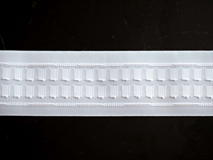 Záclonová páska - pravidelné řasení, 63 mm - VT0046