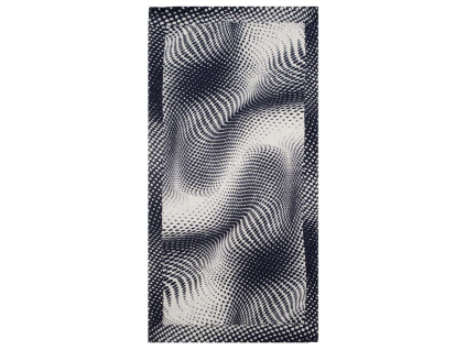 Černá iluze - lněný ručník - BL0177