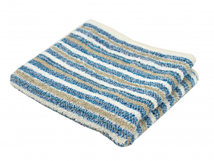 Lněný ručník měkký modrý pruh - LP0085