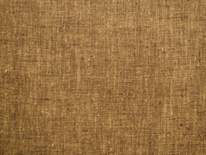 Lněná látka hnědo-žlutý melír 190g/m2