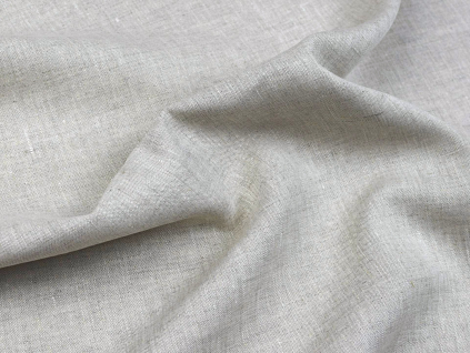 Lněná látka Natur Sara