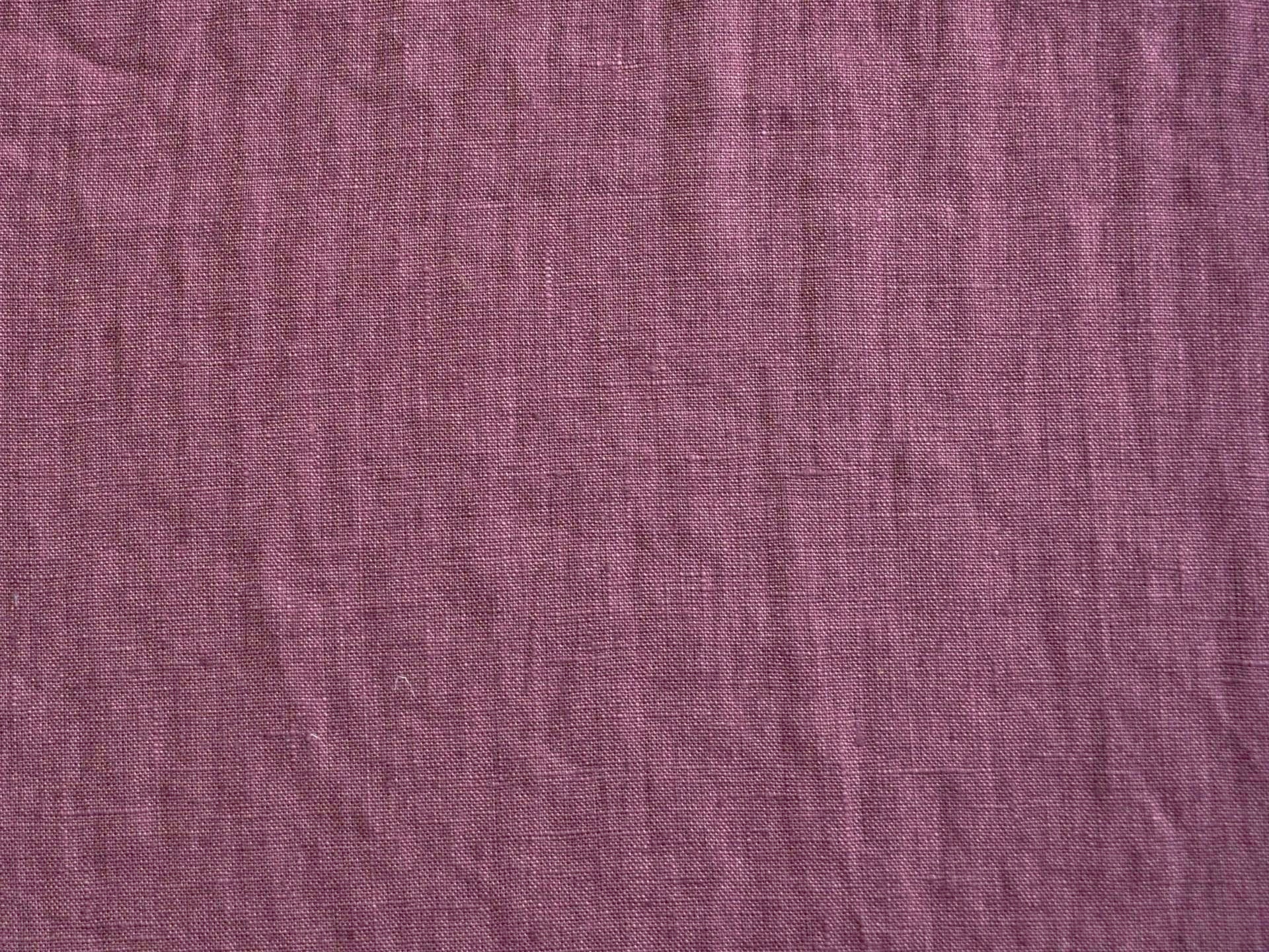 VZOREK - Lněná látka purpurová měkčená