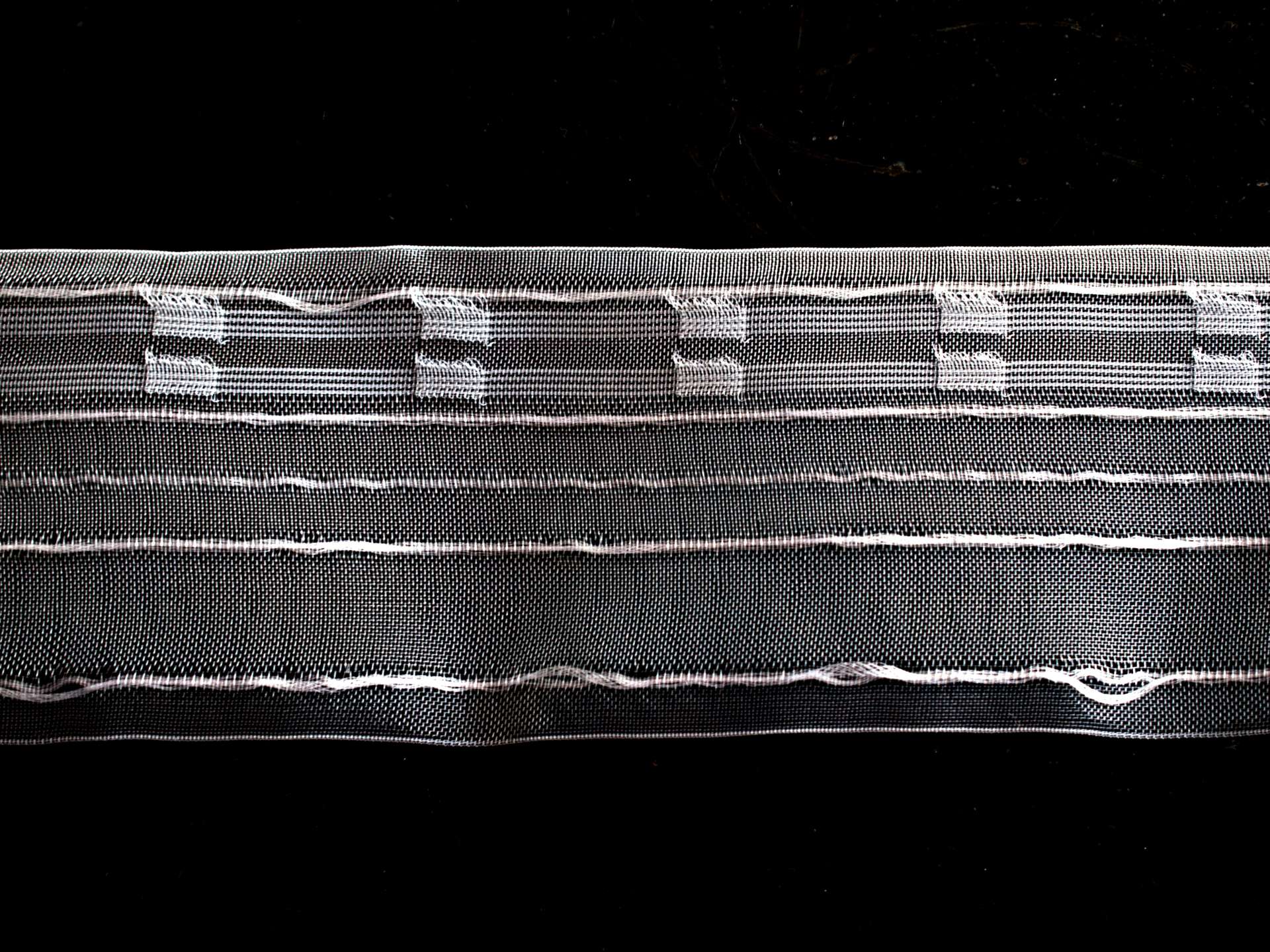 Záclonovka - tužkové řasení, transparentní, 80 mm