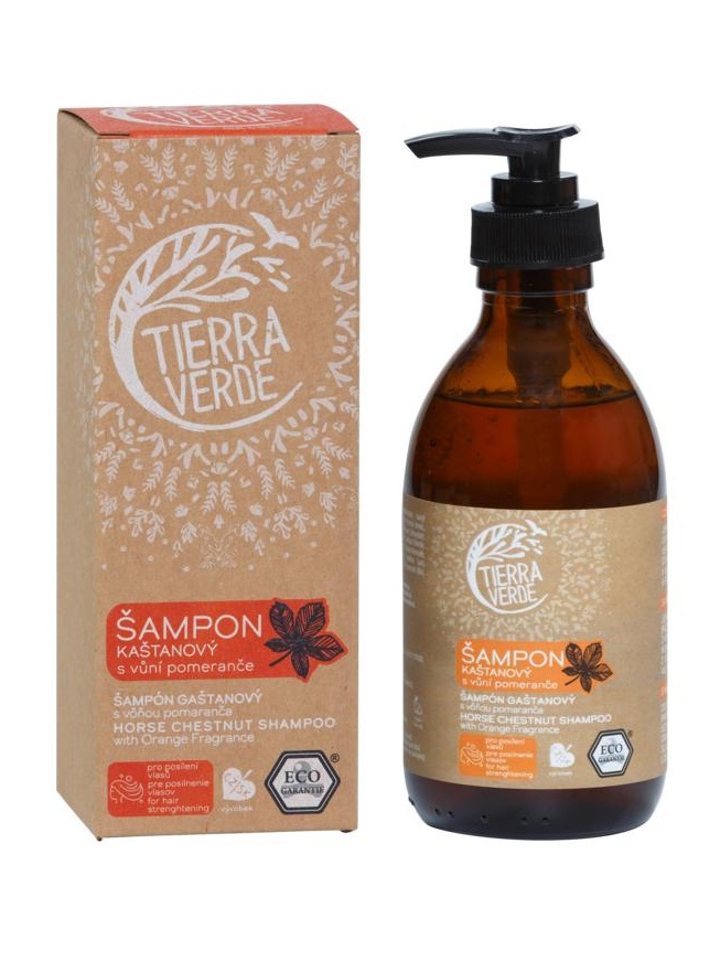 Kaštanový šampon pro posílení vlasů s vůní pomeranče 230 ml