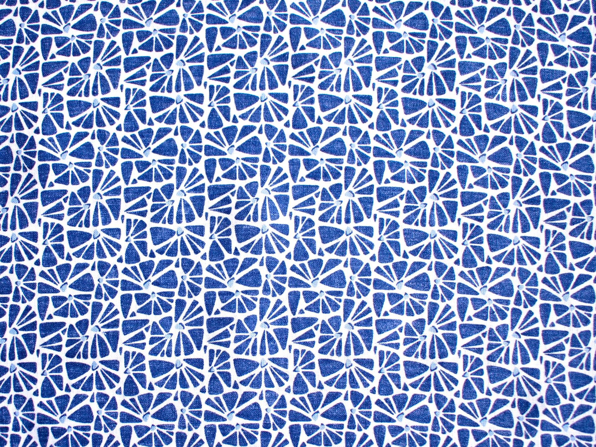 VZOREK - Modrá mozaika - francouzský len