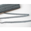 Paličkovaná krajka bavlněná šedá TK0066-13mm