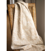 RITA béžová - vlněný pléd se lnem