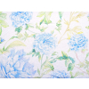Lněná látka modré pivoňky 155g/m2