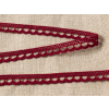 Paličkovaná krajka bavlněná červená TK0075-10mm