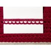Paličkovaná krajka bavlněná červená TK0075-10mm