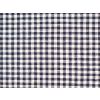 VZOREK - Lněná látka TMAVĚ modrá kostka - 0,5 cm