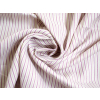 VZOREK - Janka růžový proužek - lněná látka měkčená