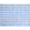 VZOREK - lněná látka modrá kostka tenká - BLX025_01