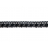 Paličkovaná krajka bavlněná černá TK0023-19mm - TK0023