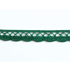 Paličkovaná krajka bavlněná tmavě zelená TK0025-18mm - TK0025
