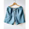 Lněné kraťasy modré UNI - SS0248_XXL