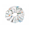 Lněná gumička Scrunchie luční kvítí 5 cm