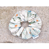 Lněná gumička Scrunchie luční kvítí 5 cm