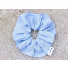 Lněná gumička Scrunchie světle modrá 5 cm