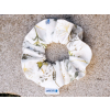 Lněná gumička Scrunchie bylinková louka 5 cm