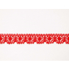 Paličkovaná krajka bavlněná červená TK0049-27mm