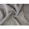 Lněná látka vaflová černá a šedá - 100% len