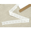 Vyšívaná krajka bavlněná bílá TK0057-30mm