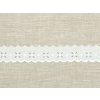 Vyšívaná krajka bavlněná bílá TK0057-30mm
