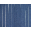 Lněná látka modré pruhy Tyrone - LMX020