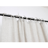Lněný závěs Simple s melírem - 235 cm - s vázáním