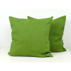 Zelený lněný povlak na polštář se zipem (Rozměr polštáře Polštář 70x90 cm)