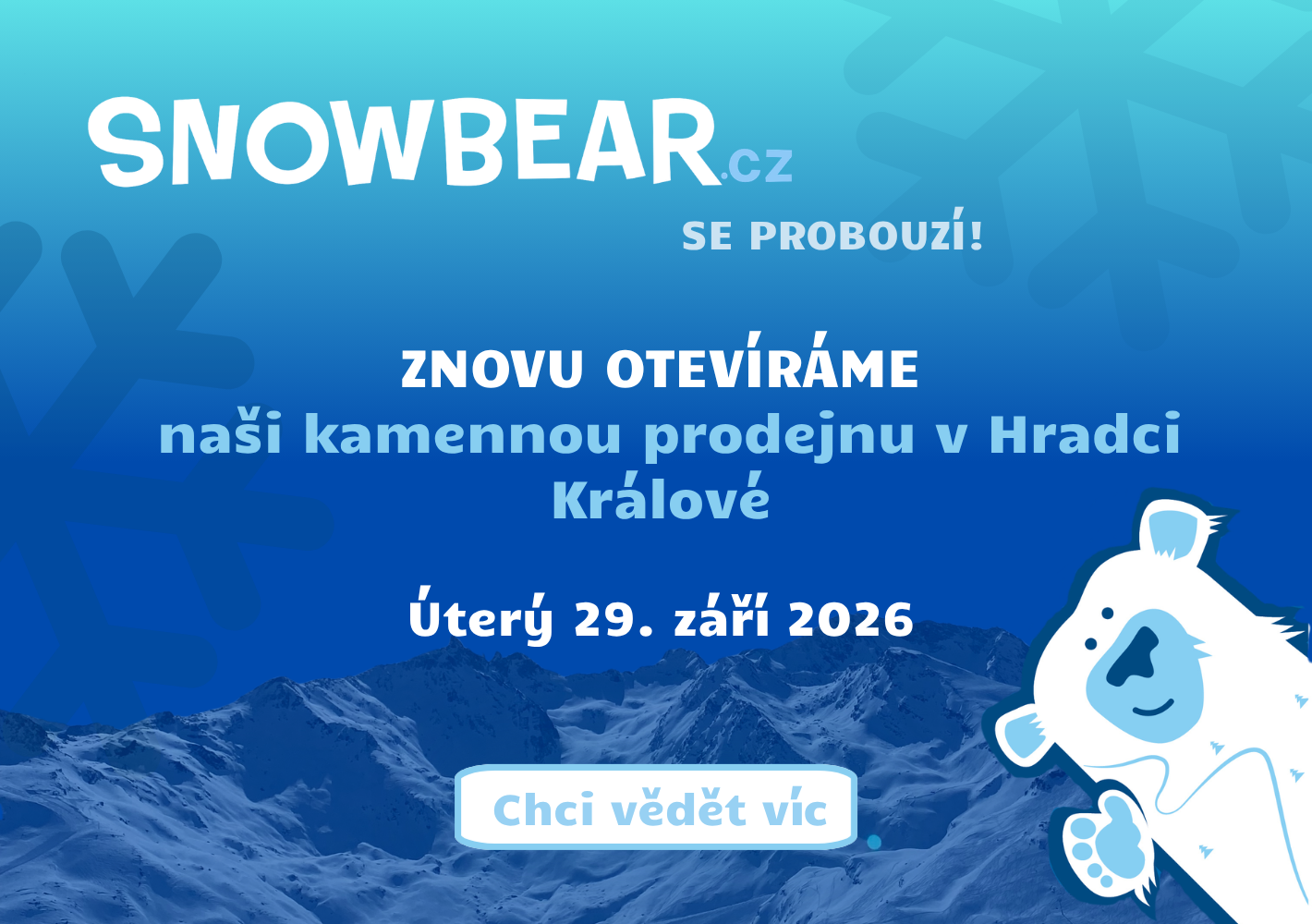 Medvědi v zimě spí. My se probouzíme. 🐻❄️