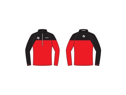 zateplene lyzarske triko flap red s