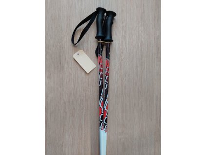 Dětské sjezdové hole v červené barvě