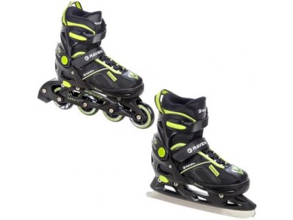 Brusle 2v1 Raven Pulse black/lemon