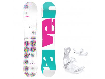 snowboard vazani raven fastec ft360 white