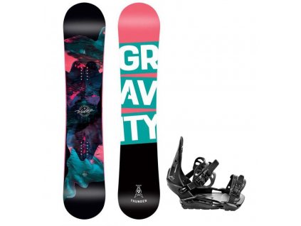 detsky snowboard komplet gravity thunder 23 vazani s230