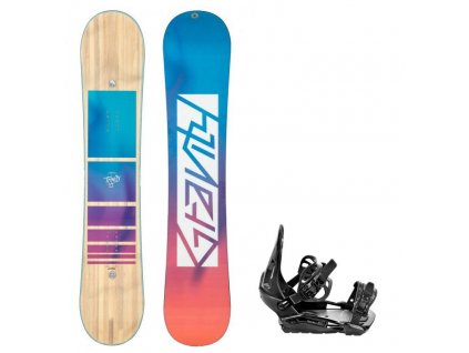 snowboard komplet gravity trinity vazani s230