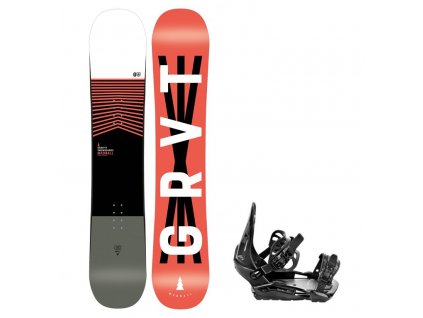 snowboard komplet gravity madball vazani s230