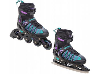 Rolki Lyzwy 2w1 RAVEN Cande Black 35 39