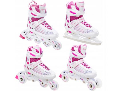 detske koleckove brusle 4v1 na led raven grace svitiva led kolecka